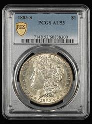 1883-S $1 PCGS AU 53