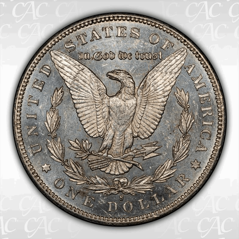 1894-S $1 CACG AU 58 PL