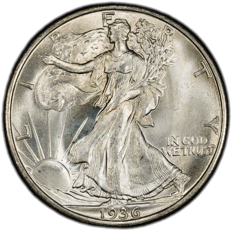 1936-D 50C PCGS MS 66 CAC