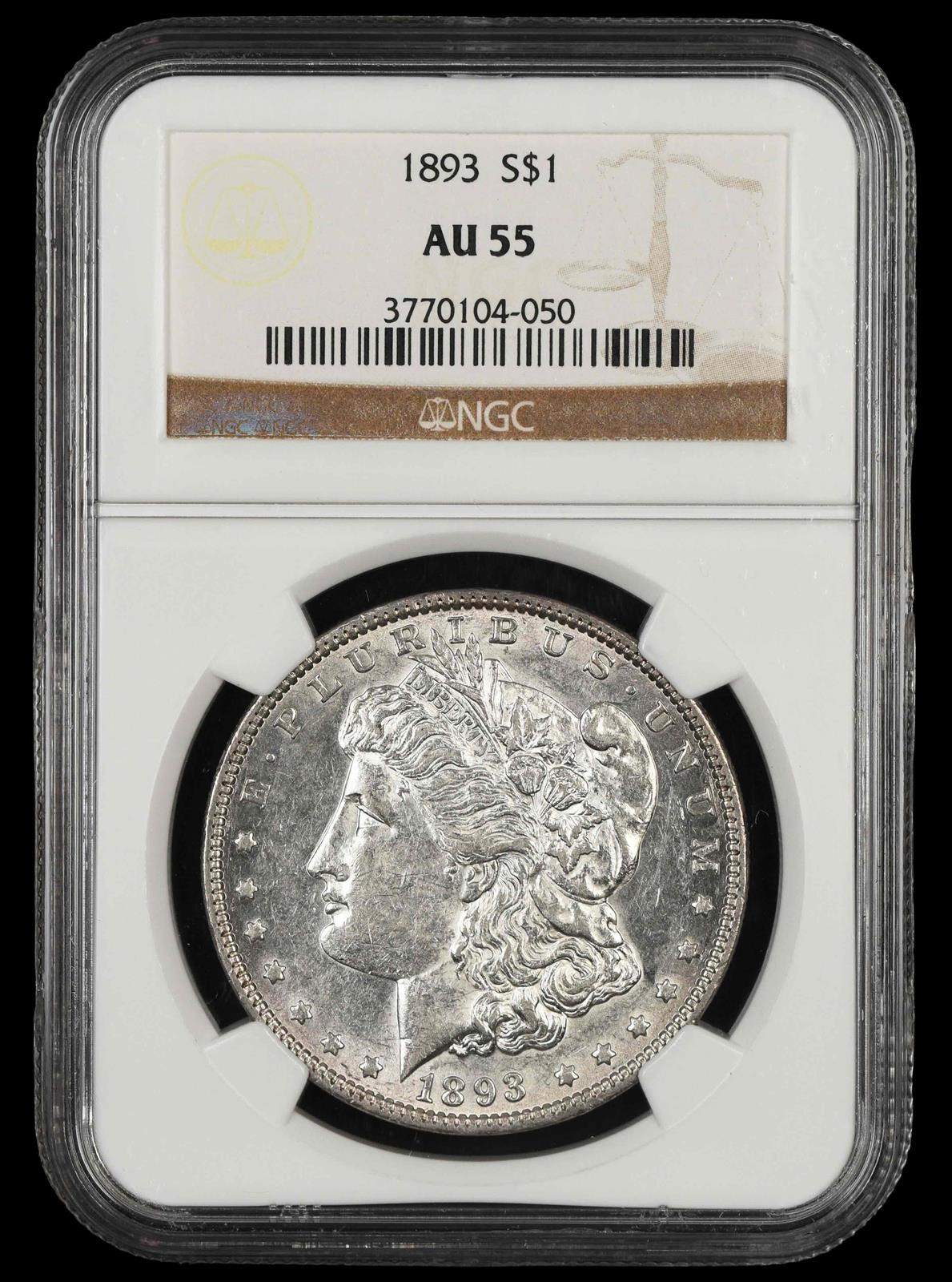 1893 $1 NGC AU-55