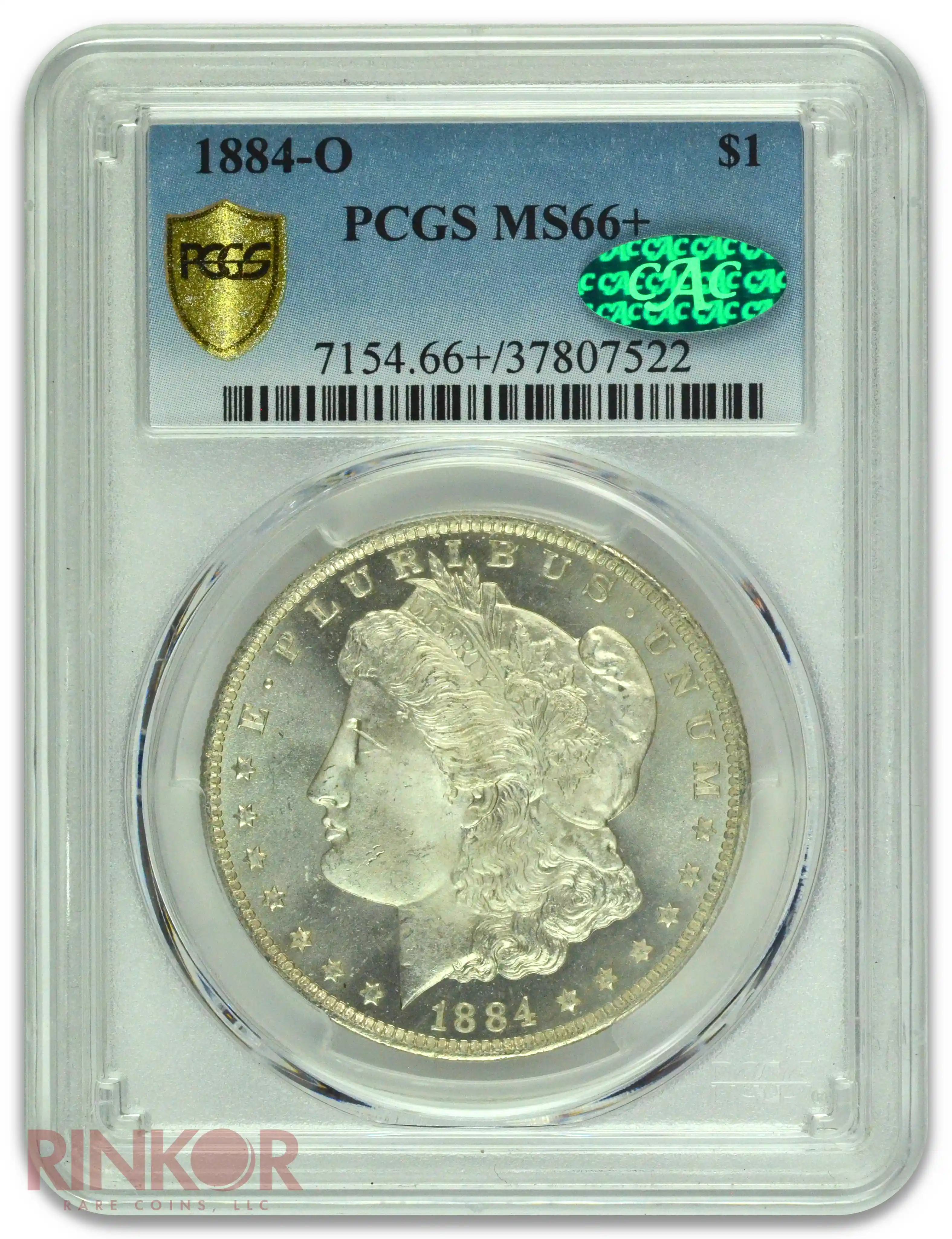 1884-O $1 Morgan Dollar PCGS MS 66+ CAC