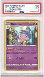 2020 Pokemon SWSH Champions Pat Hatterene Holo #020 PSA MINT 9 