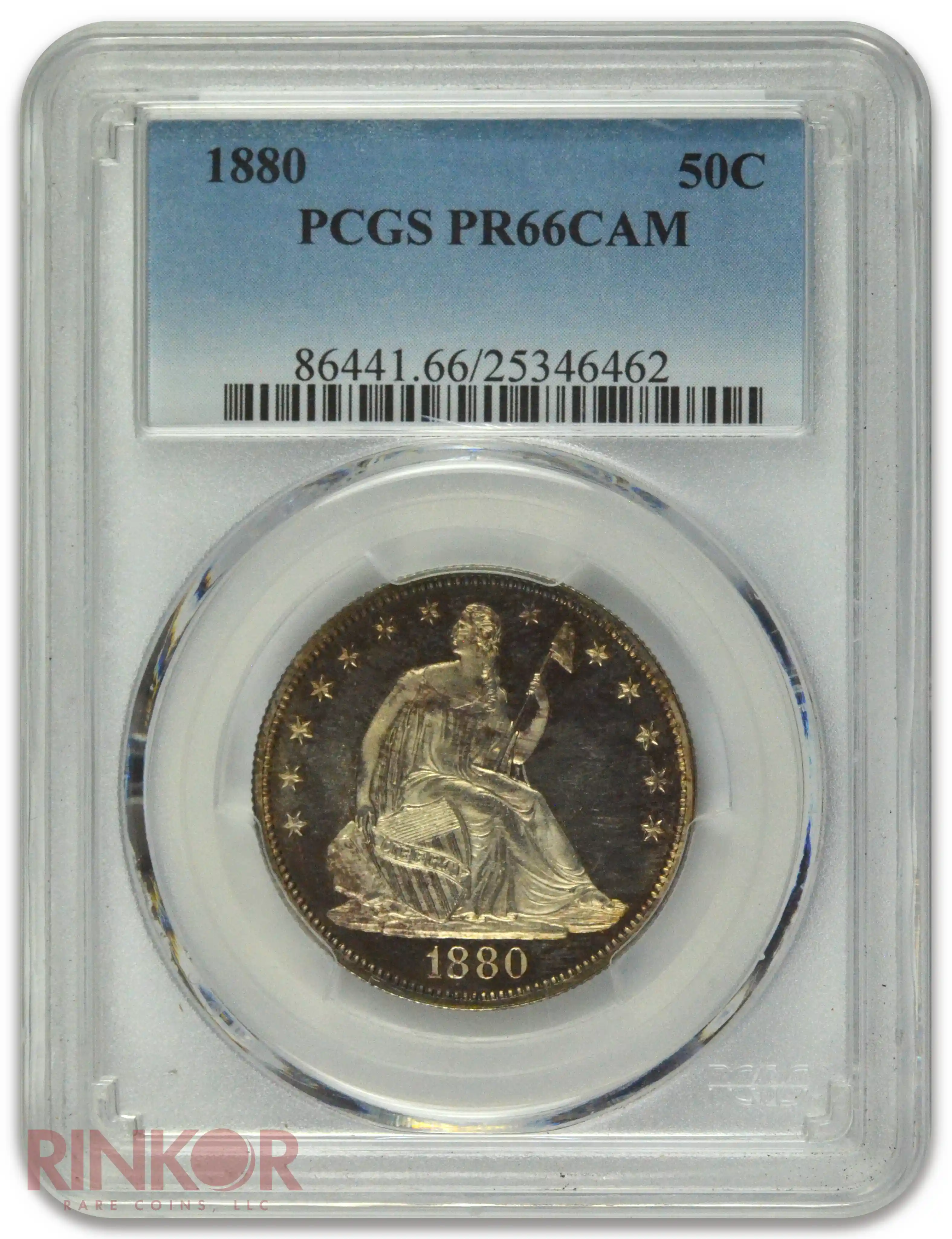 1880 Seated Half Dollar PCGS PR 66 CAM
