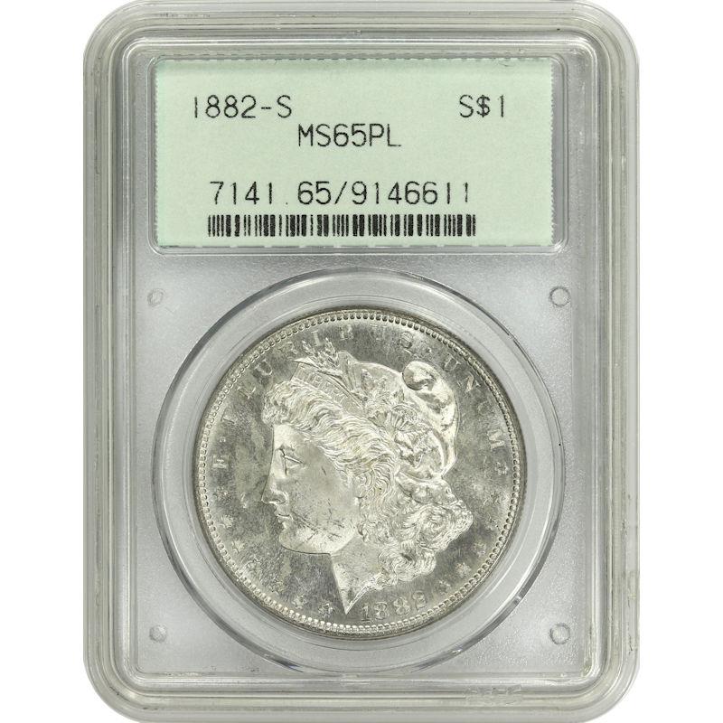 1882-S Morgan Dollar $1 PCGS MS65PL  