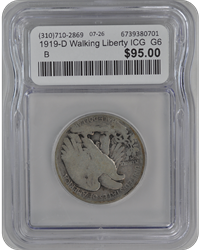 1919-D Walking Liberty ICG  G6