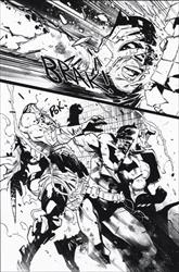 Batman #117, Page 04 (Monoprint) Title: Batman #117, Page 04 (Monoprint) Artist:  Jorge JimÃ©nez (Penciller) Media Type: Pen and Ink 