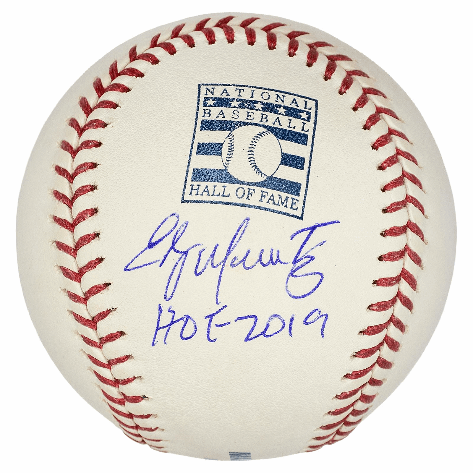 Edgar Martinez Autographed Baseball HOF 2019 Inscribed Fanatics Certified 