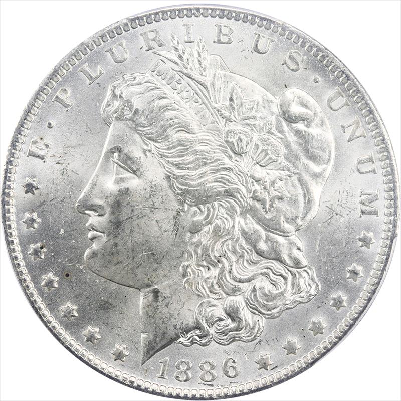 1886-O Morgan Silver Dollar PCGS MS 62 - Nice Luster, Rare Issue