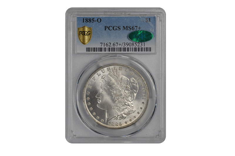 1885-O $1 Morgan Dollar PCGS  (CAC) #3515-6 MS67+