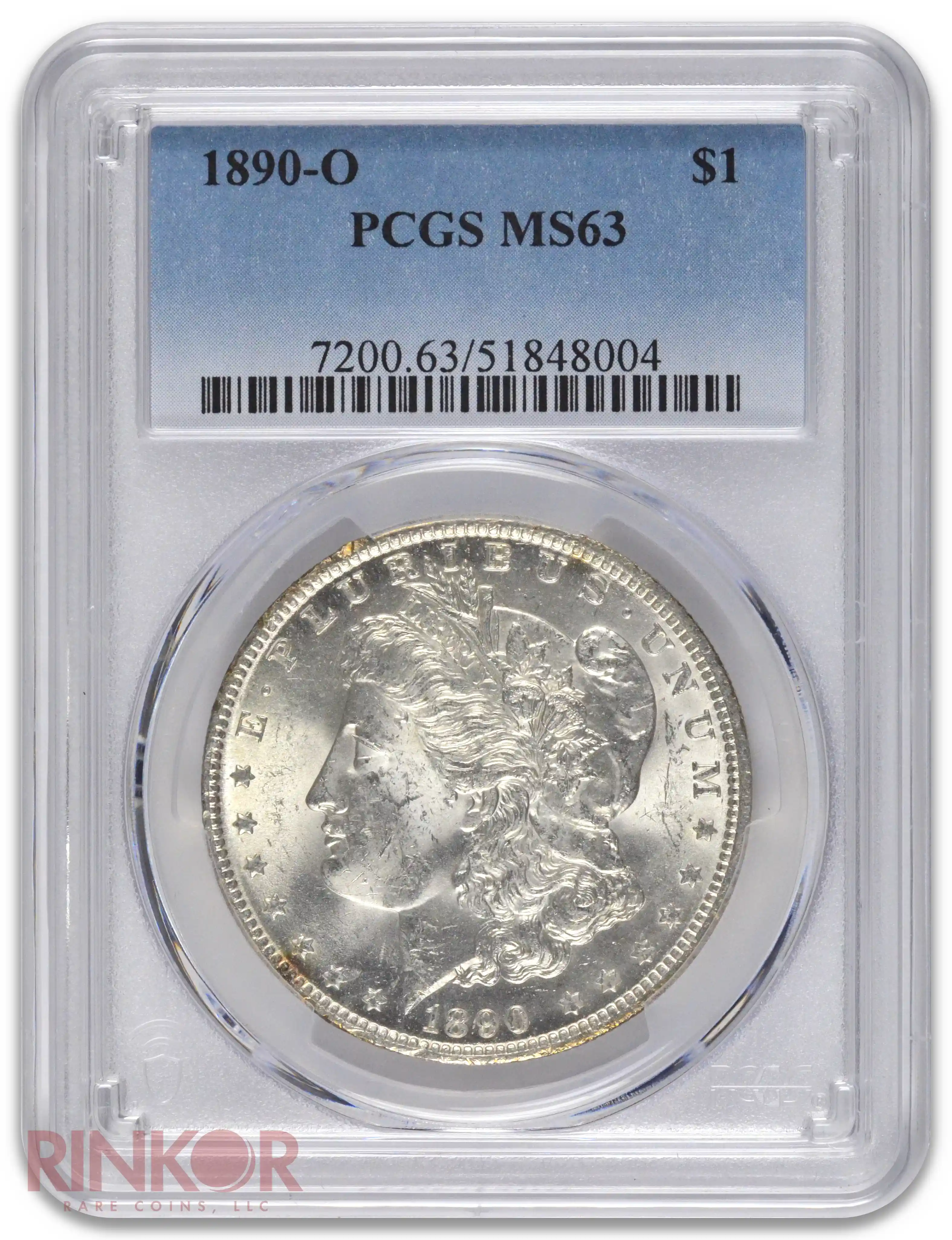 1890-O $1 PCGS MS 63