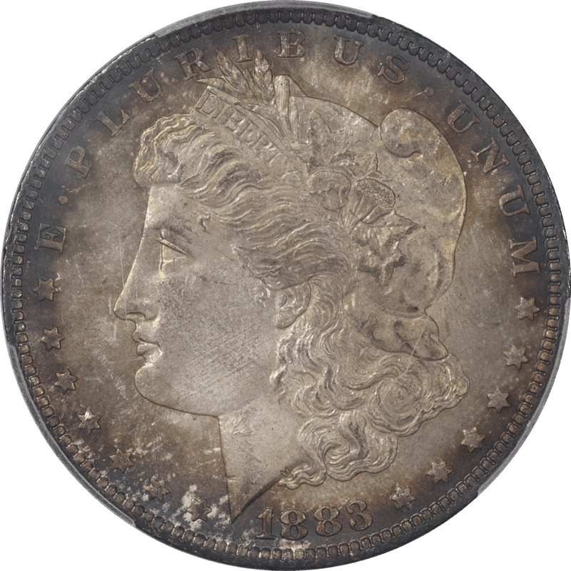1883-O Morgan Silver Dollar $1 PCGS MS65 - Nice Toned Original Coin
