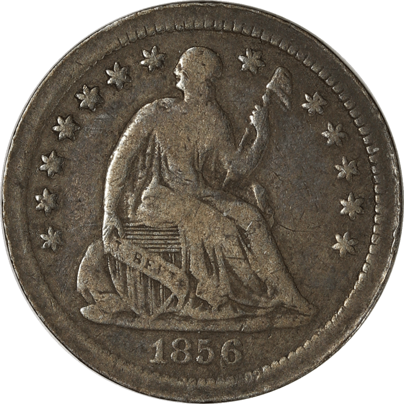 1856-O Liberty Seated Half Dime 1/2 10c, Circulated, Fine
