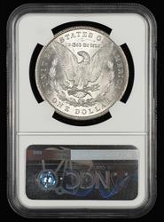 1896 $1 VAM 4A DDO Stars & Gouges Top 100 Bill Fivaz Signature Label NGC MS62