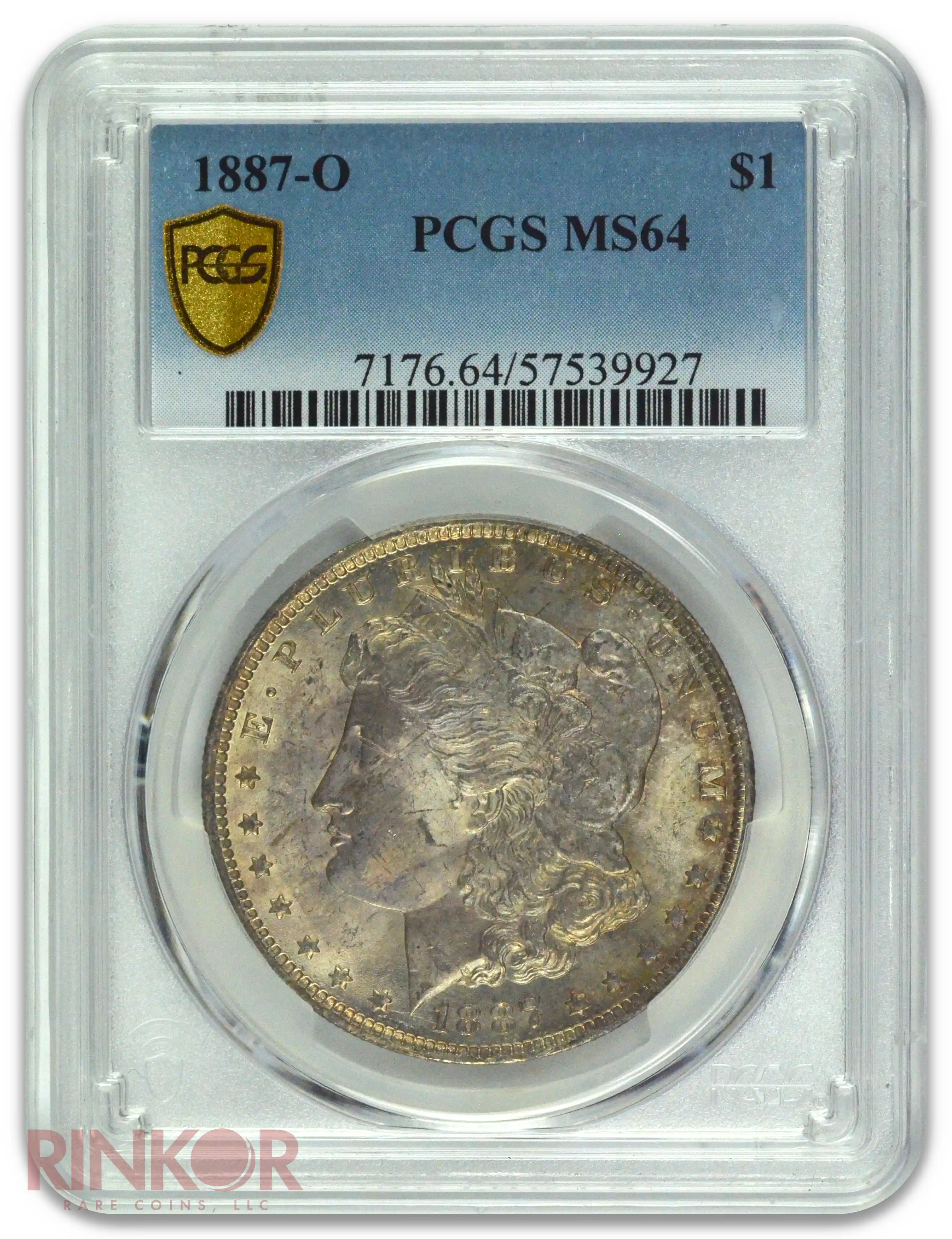 1887-O $1 Morgan Dollar PCGS MS 64
