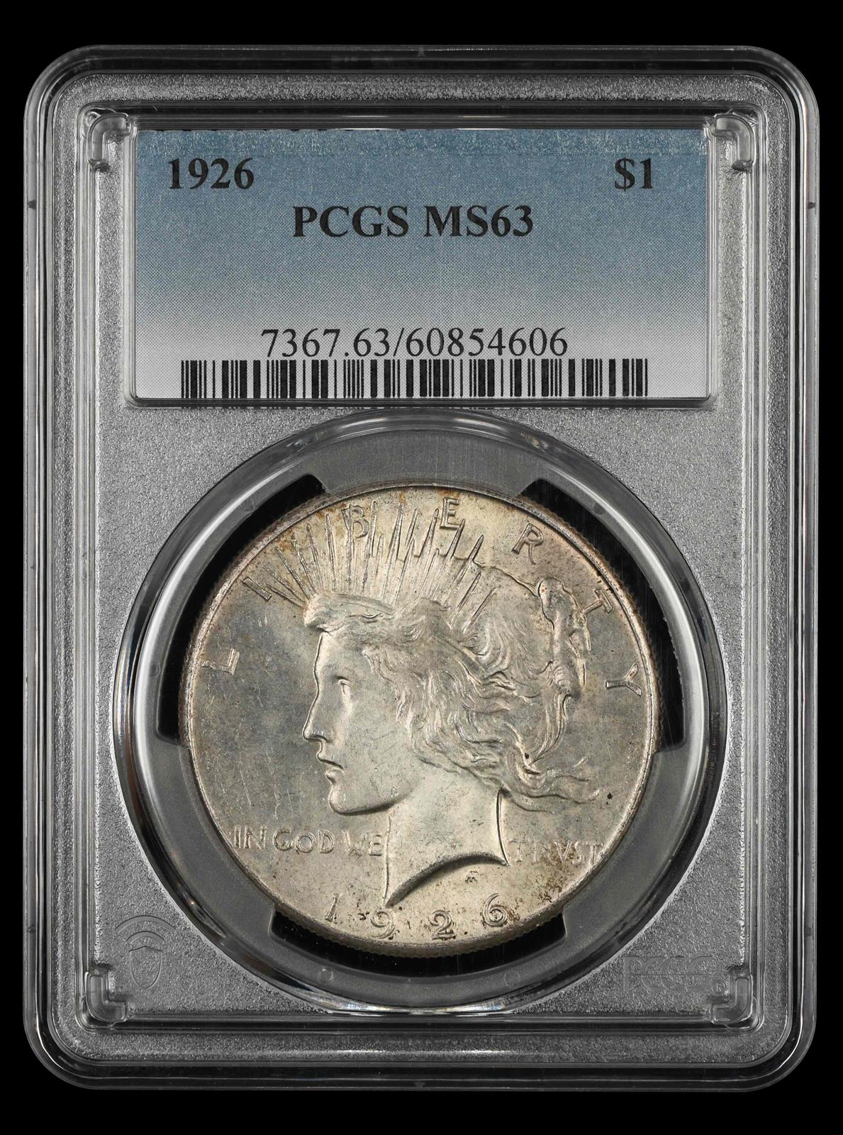 1926 $1 PCGS MS 63