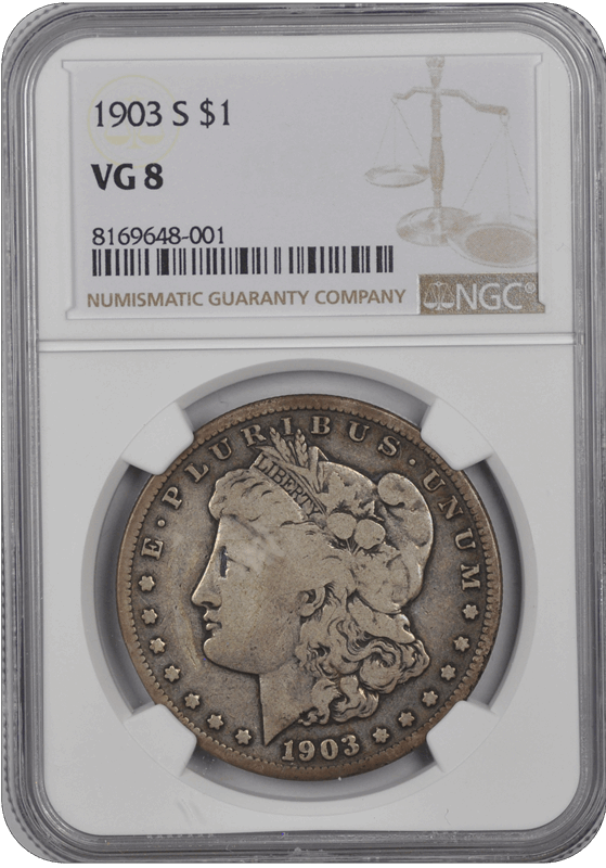 1903 S  Morgan Dollar NGC VG-8