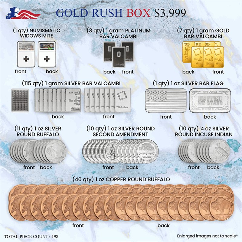 Gold Rush Box - Precious Metals Mix Plus Rare Biblical Coin 