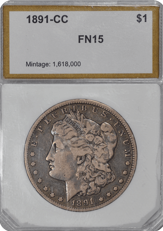1891-CC Morgan PCI FN 15 