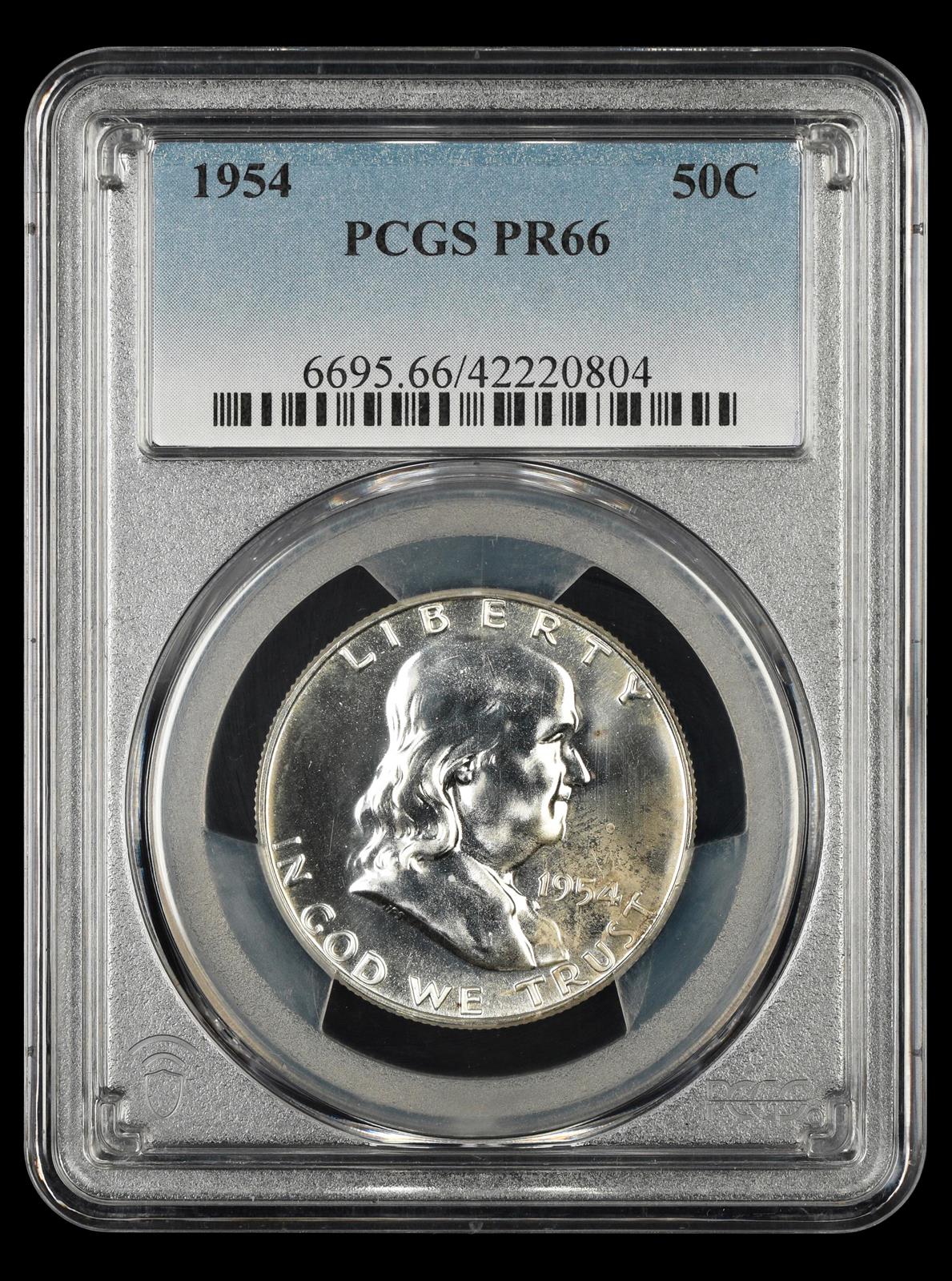 1954 Franklin Half Dollar PCGS PR66 PR66