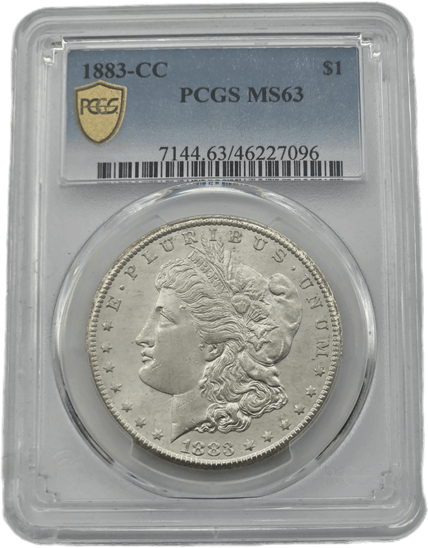 1883-CC $1 PCGS MS63