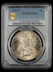1889 S $1 PCGS  MS65
