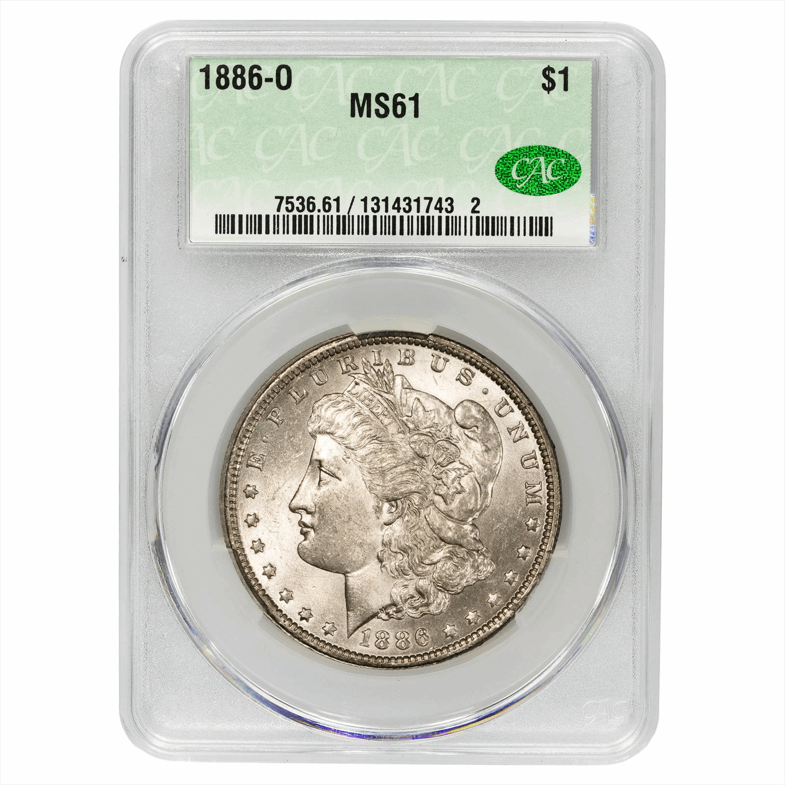 1886-O Morgan Dollar $1 CACG MS 61