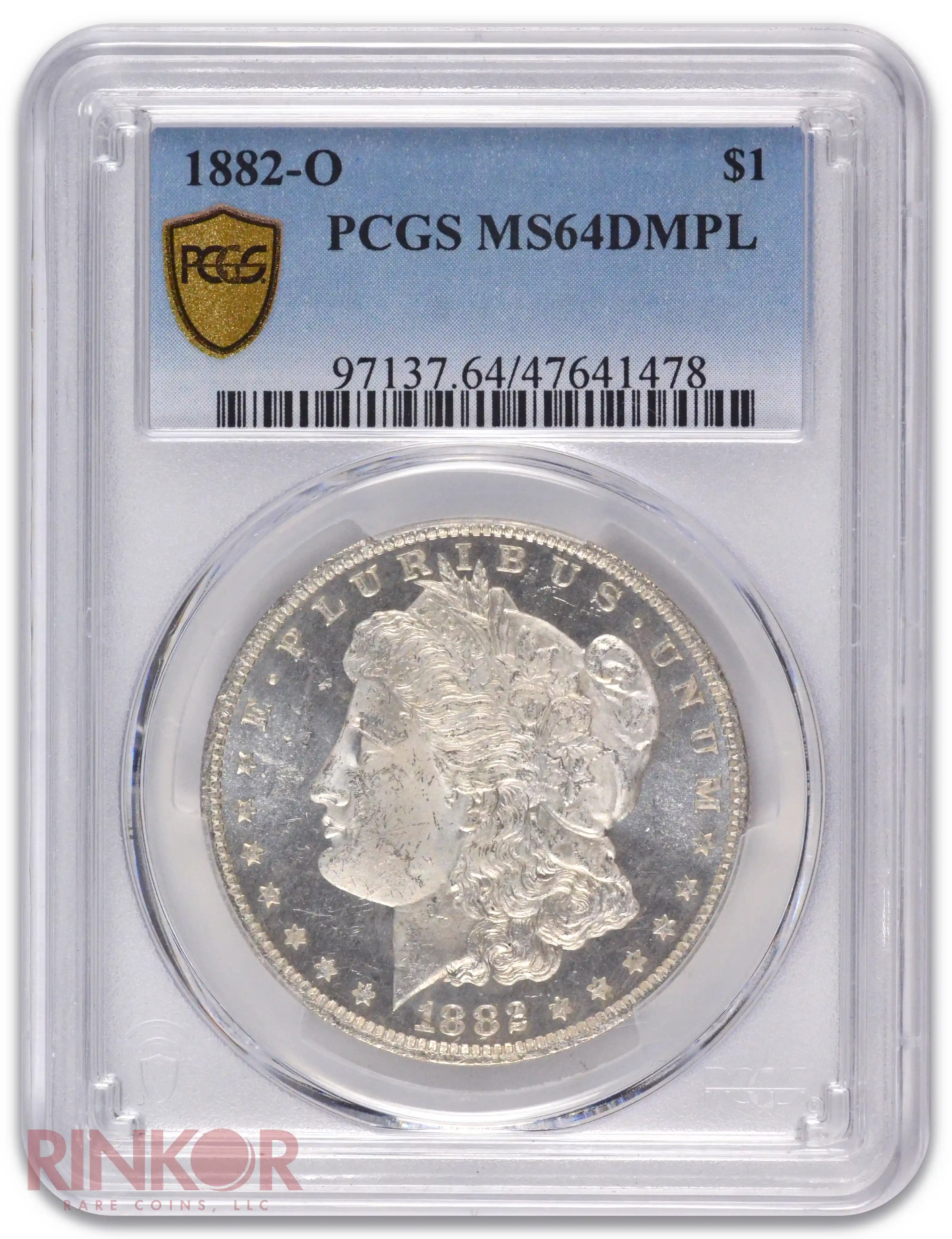 1882-O $1 Morgan Dollar PCGS MS 64 DMPL