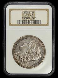 1895 S $1 NGC XF-40