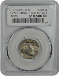 1927 Buffalo PCGS MS 67+