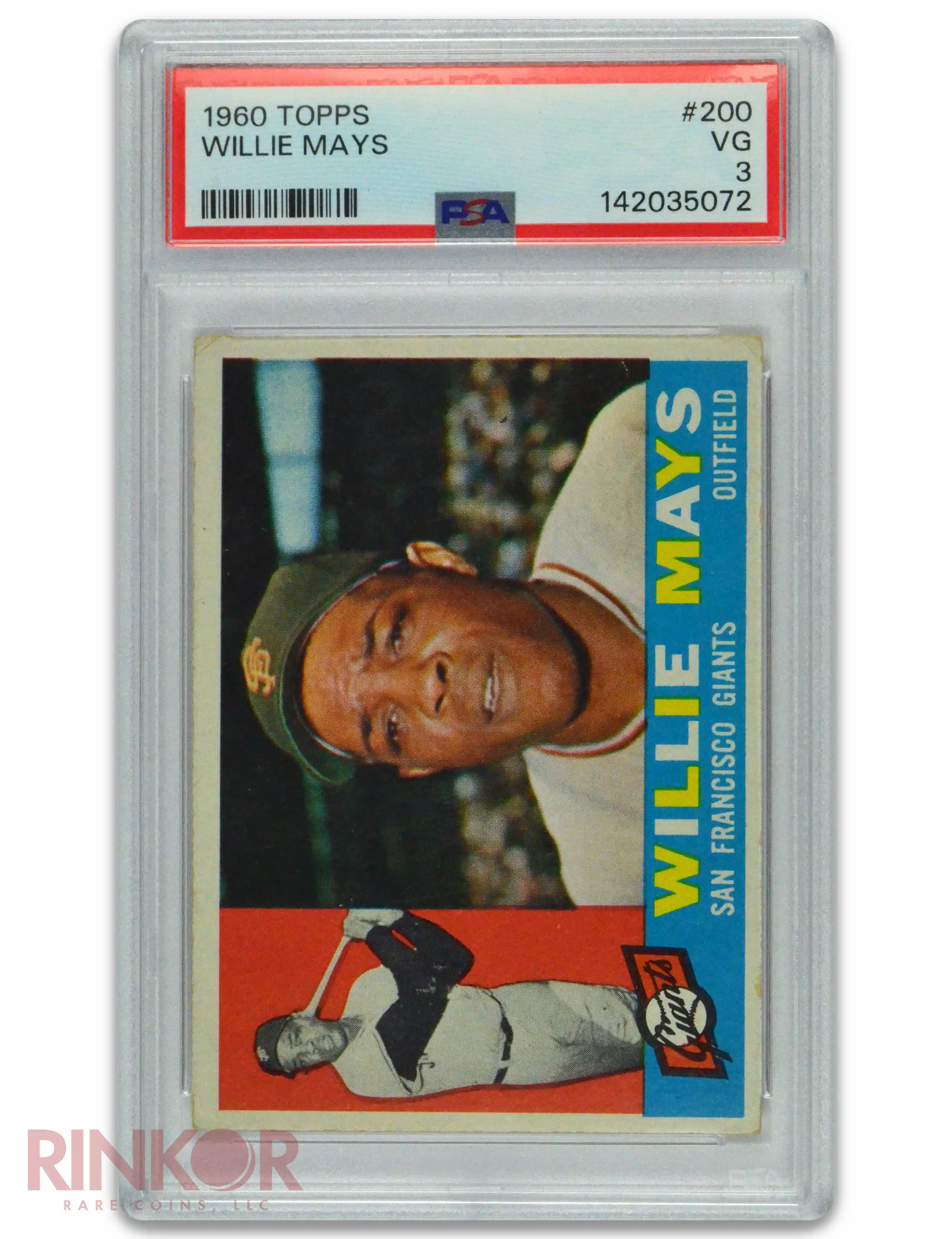 1960 Topps Willie Mays #200 PSA VG 3