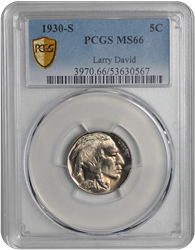 1930-S Buffalo PCGS MS 66