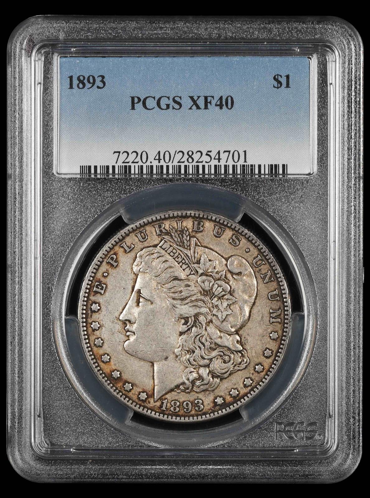 1893 $1 PCGS XF-40