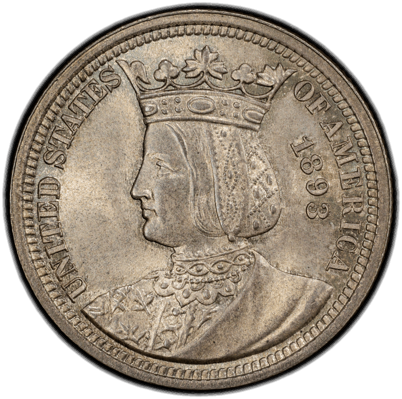 1893 Isabella 25C PCGS MS66 CAC 