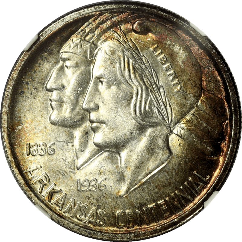 1935 Arkansas Commemorative Half Dollar 50c  NGC MS 64 