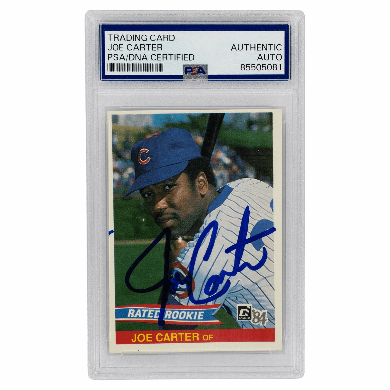 1984 Donruss Joe Carter PSA/DNA Authentic Auto