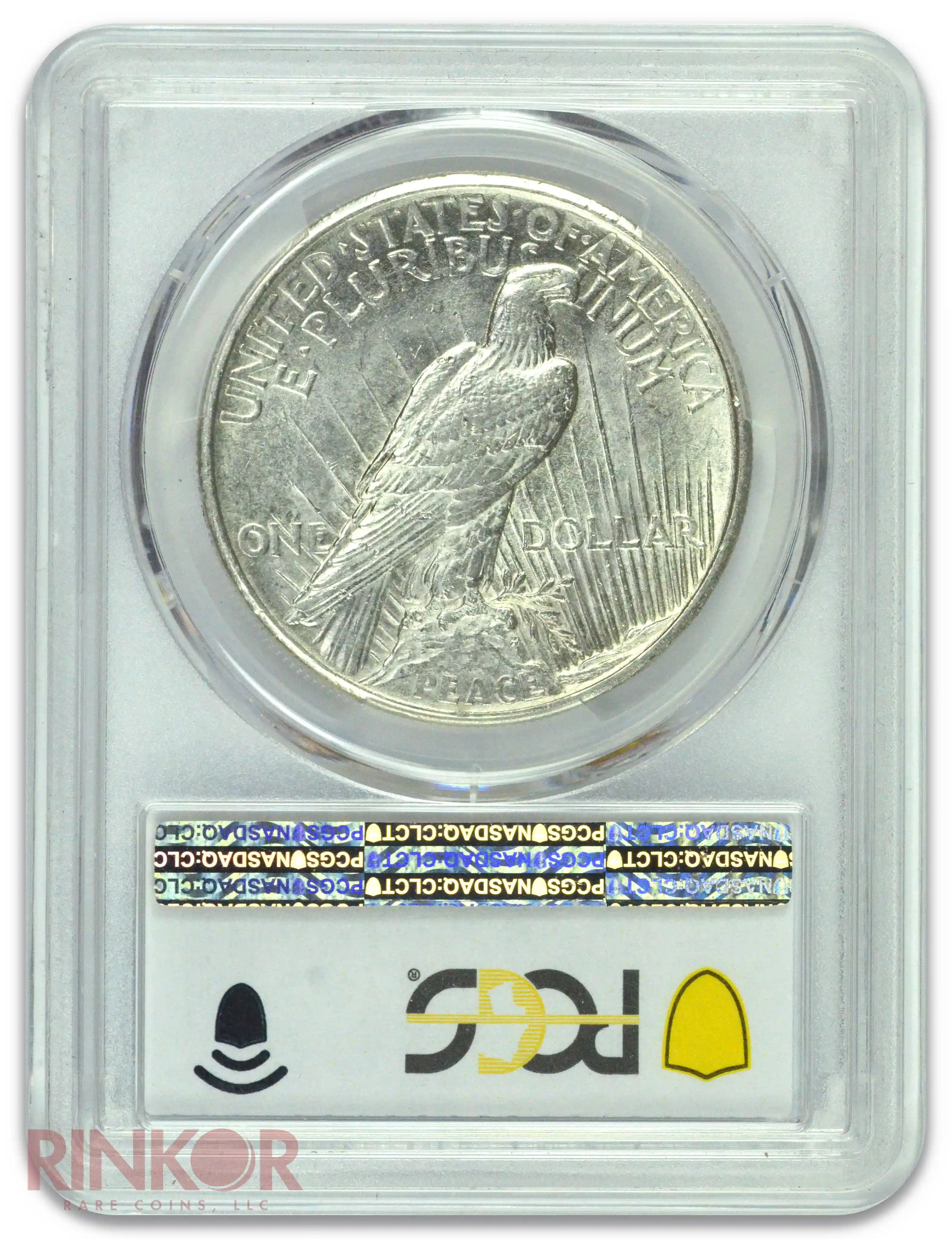 1921 $1 Peace Dollar PCGS AU-58 CAC