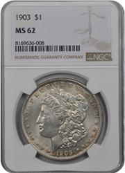 1903  Morgan Dollar NGC MS 62