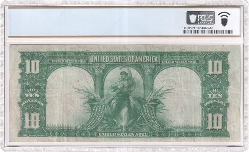Fr. 120 1901 $10 US Note - Legal Tender PCGS VF 30