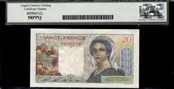 TAHITI BANQUE DE LINDOCHINE 20 FRANCS ND 1954 - 58 CHOICE ABOUT NEW 58PPQ  