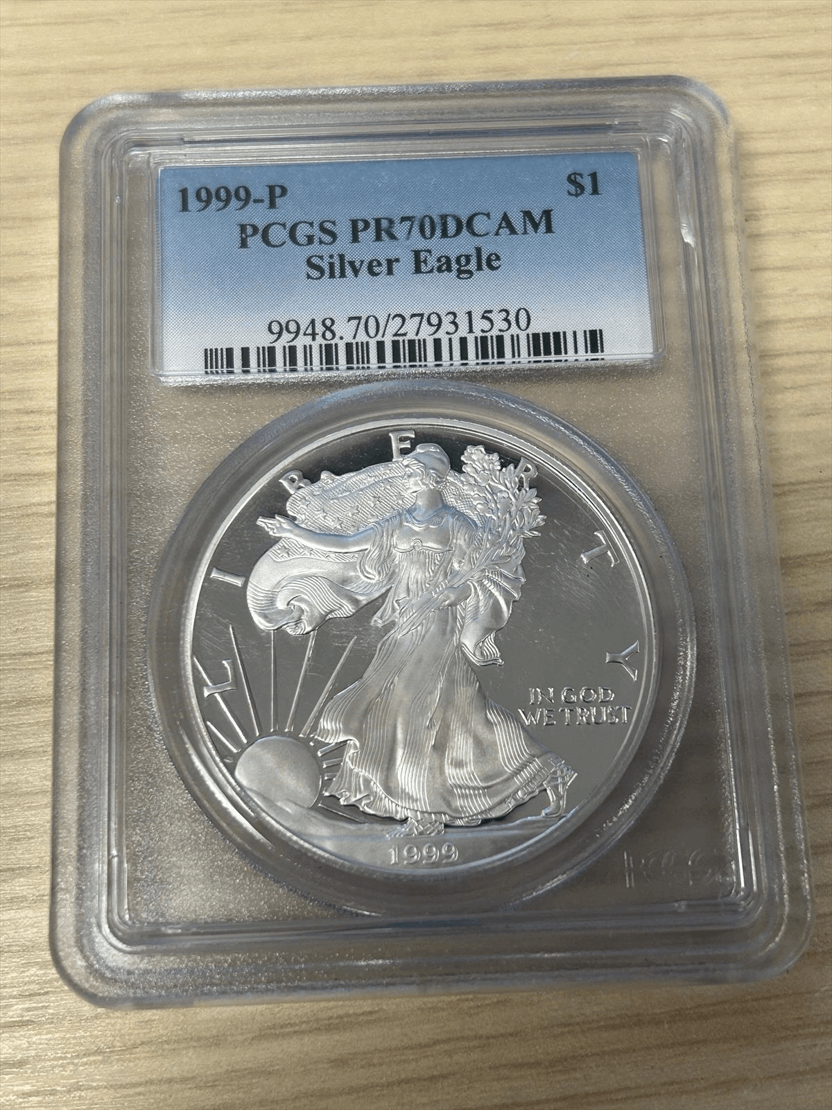1999-1-proof-silver-eagle-pcgs-pr-70