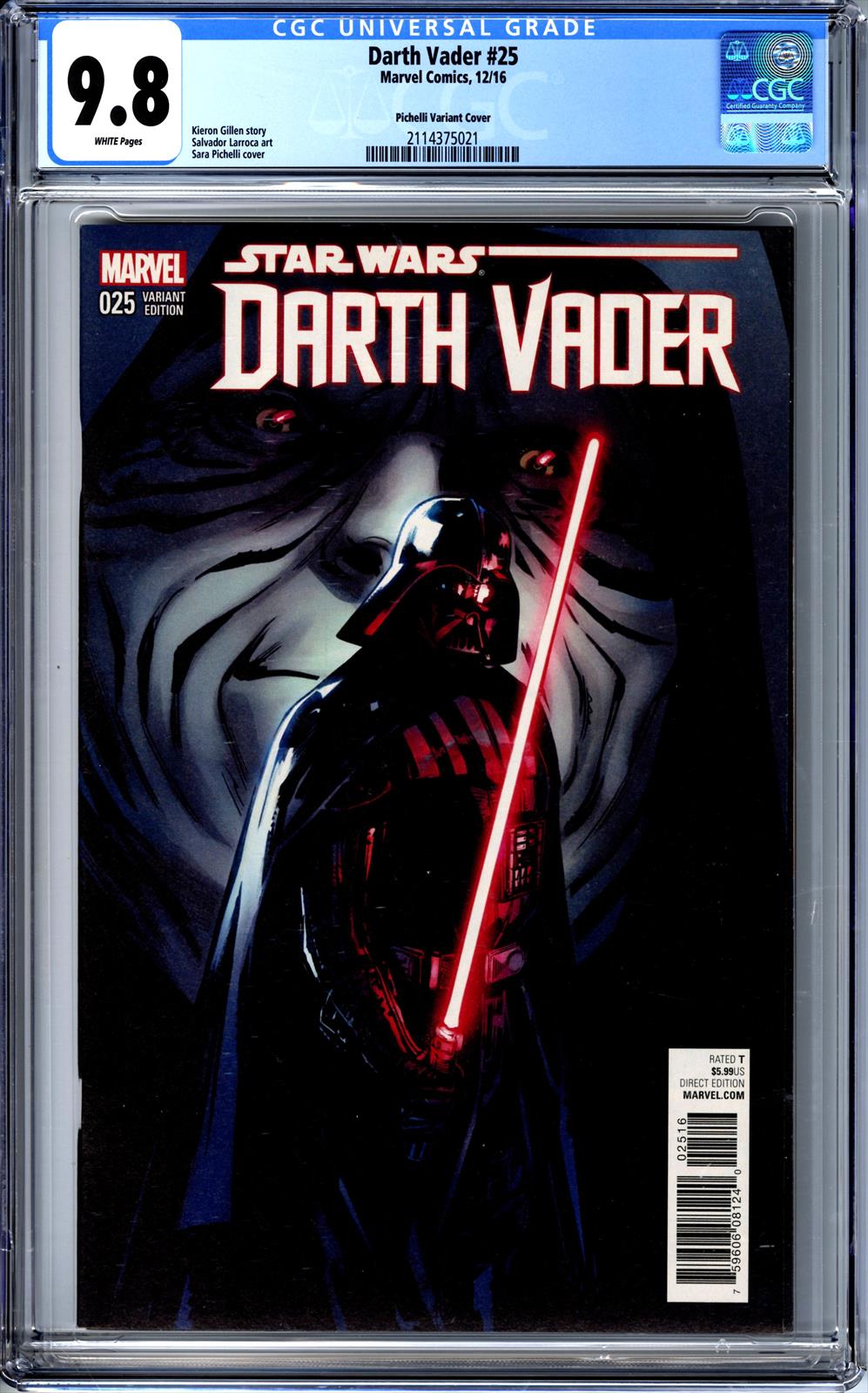 Darth Vader #25 CGC 9.8 Pichelli Variant Cover 
