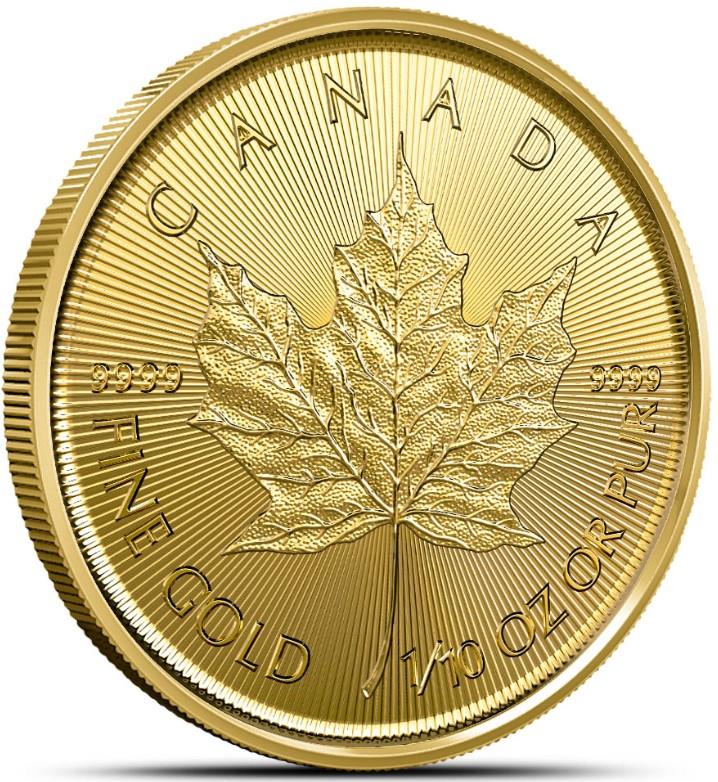 2024 $5 1/10oz. Canadian Gold Maple Leaf, BU 