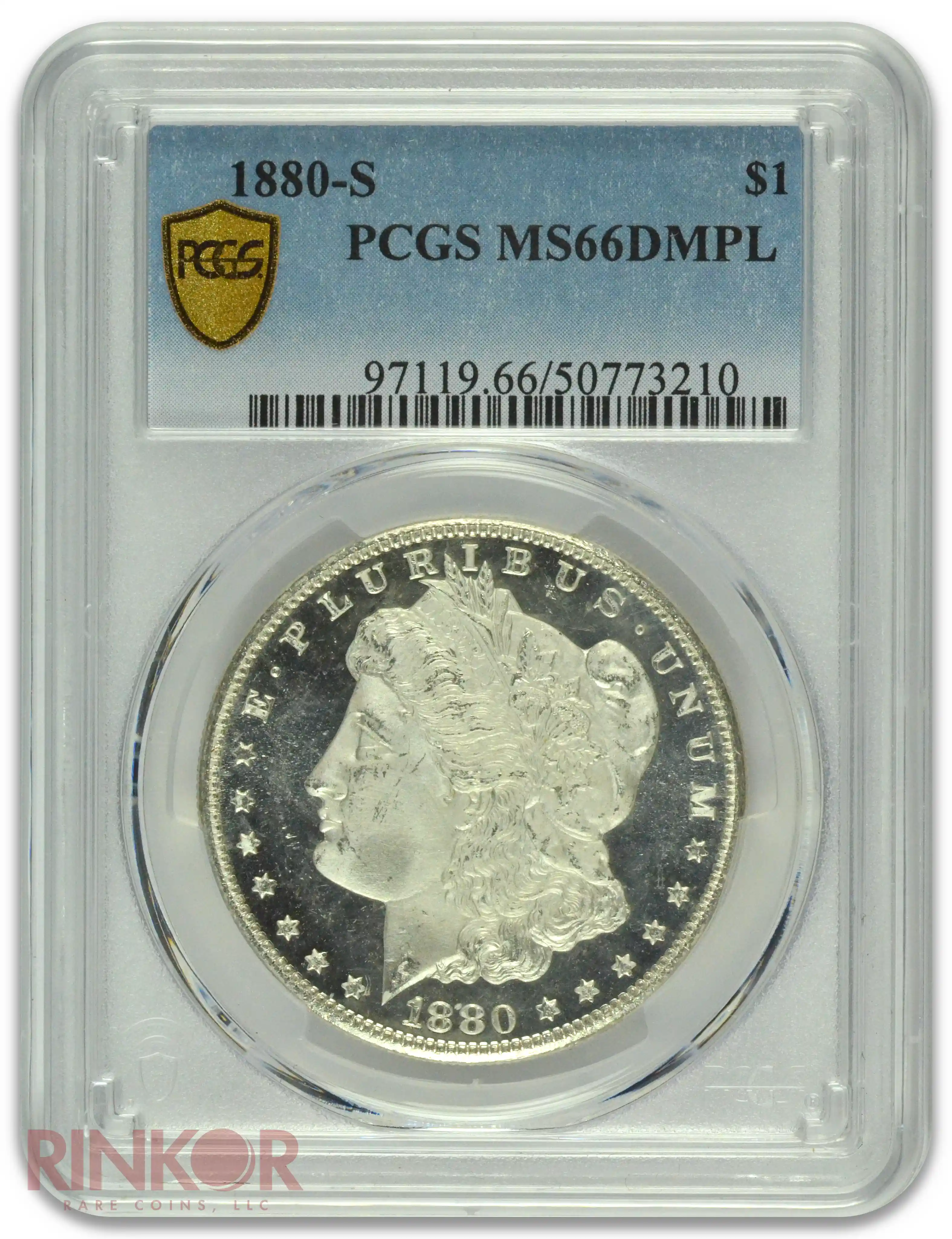 1880-S $1 PCGS MS 66 DMPL