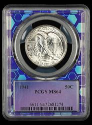 1941 50C PCGS MS 64