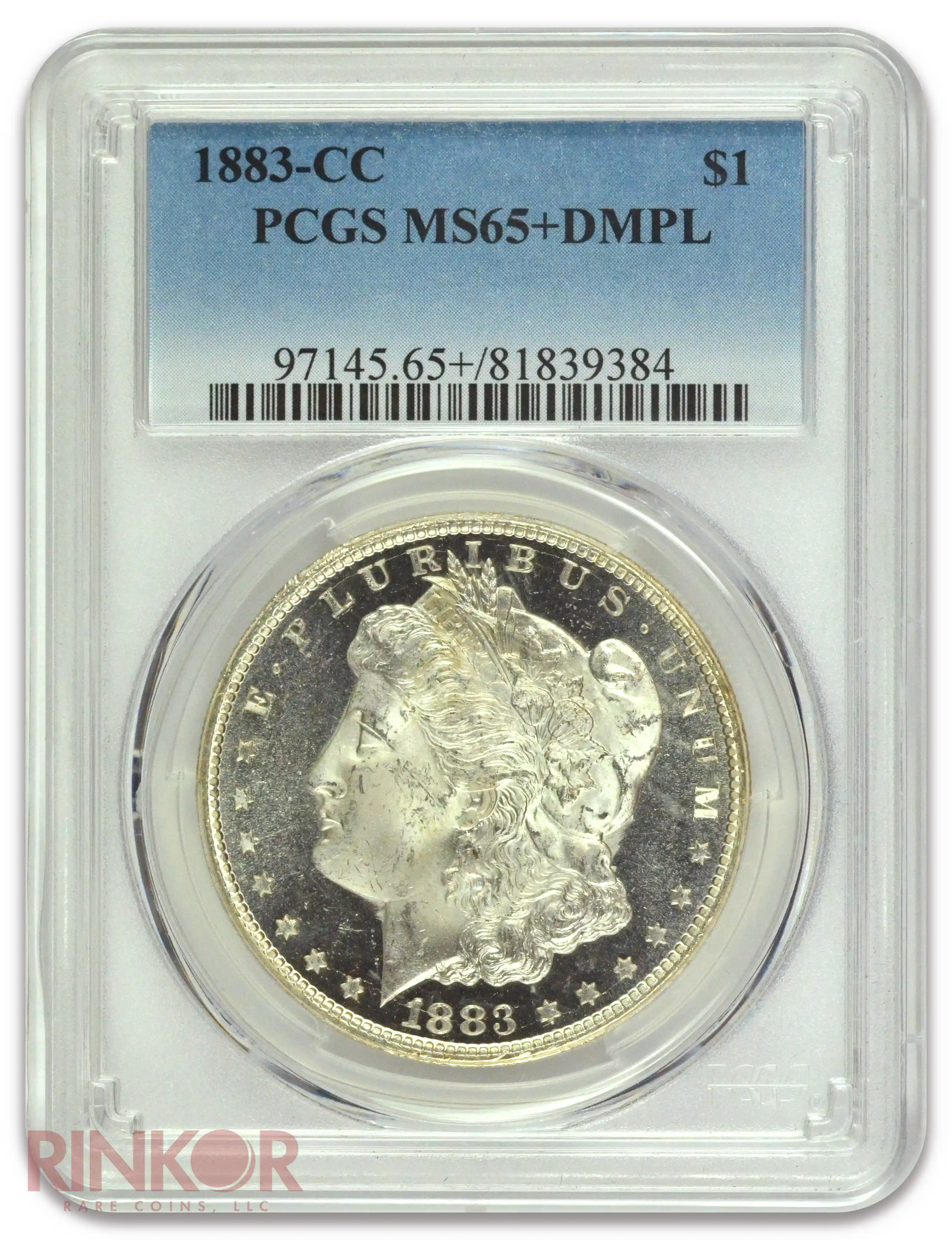 1883-CC $1 Morgan Dollar PCGS MS 65+ DMPL