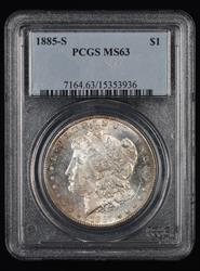 1885 S $1 PCGS MS63 63