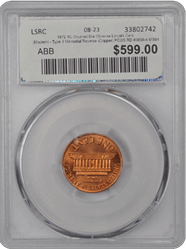 1972 1C Doubled Die Obverse Lincoln Cent (Modern) - Type 3 Memorial Reverse (Copper) PCGS RD #3608-4 MS64