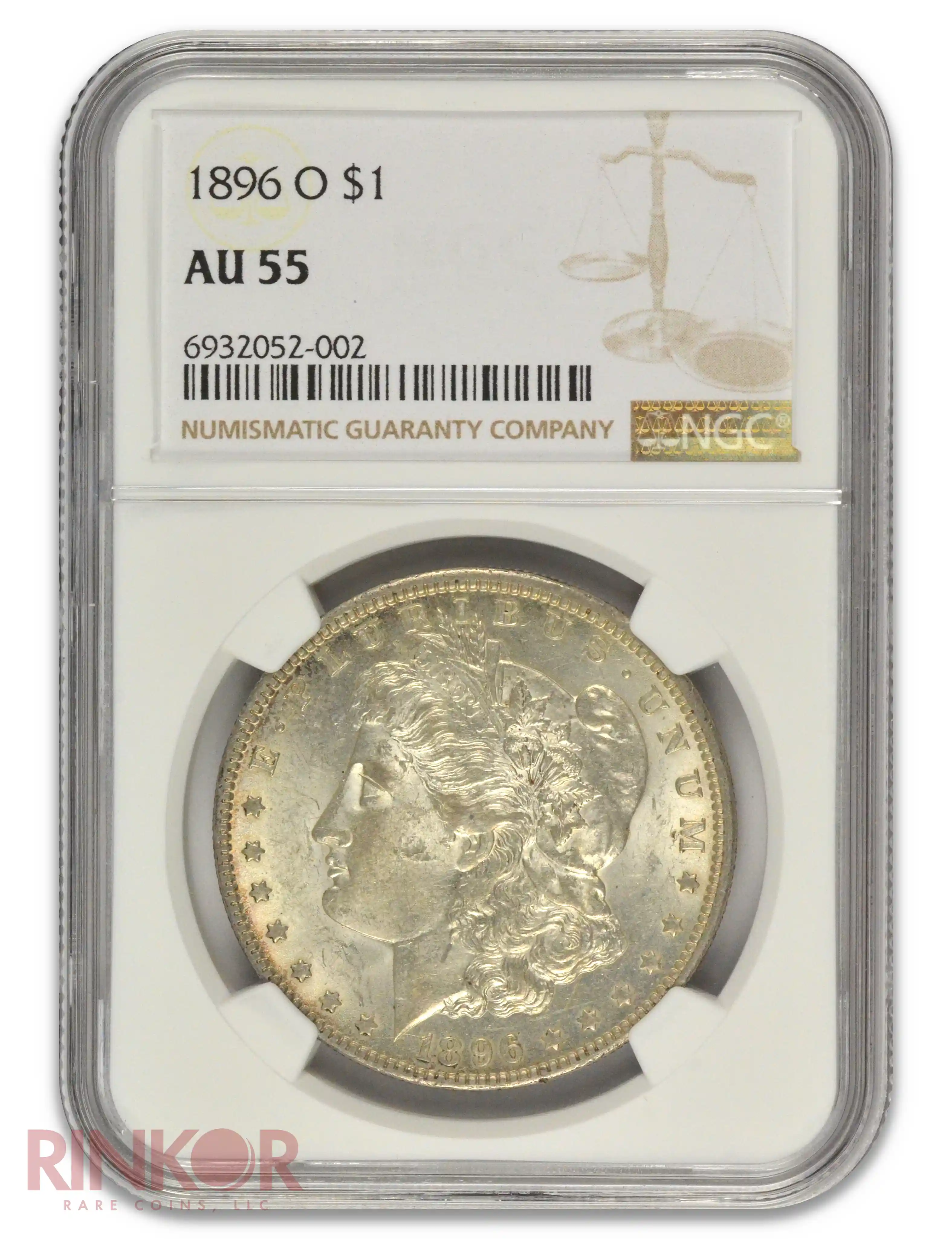 1896-O Morgan Dollar NGC AU-55 