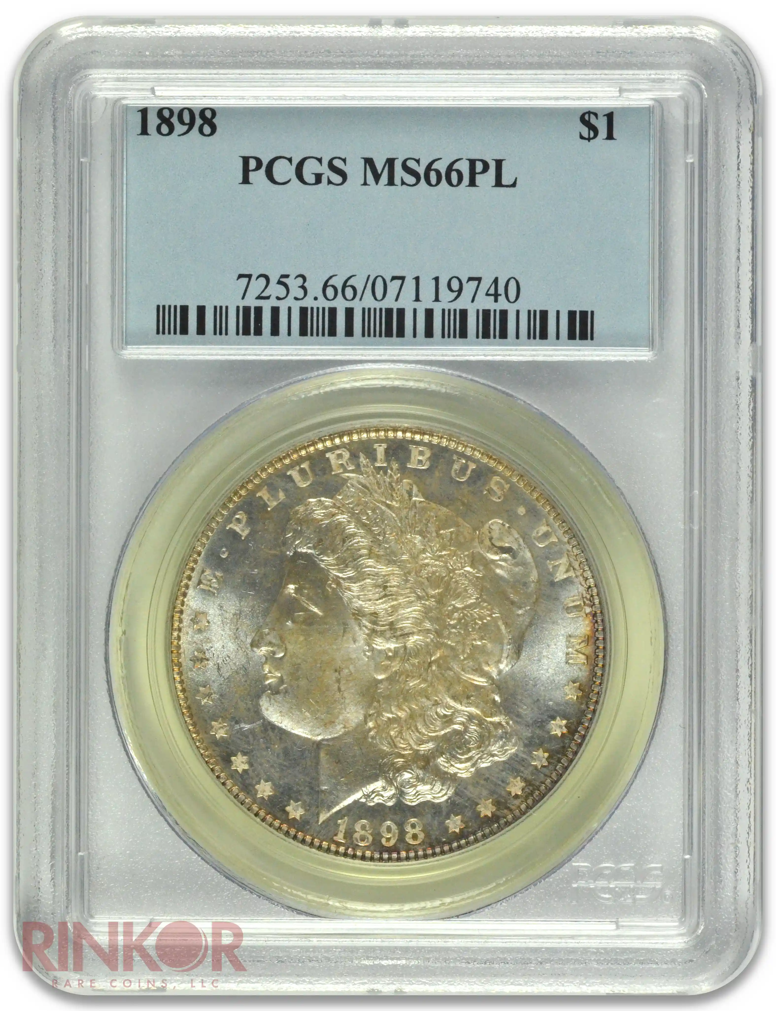 1898 $1 PCGS MS 66 PL