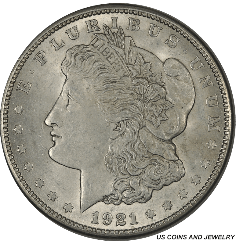 1921-S Morgan Silver Dollar,  Raw, Choice Uncirculated